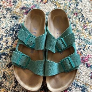 Suede leather Birkenstocks
